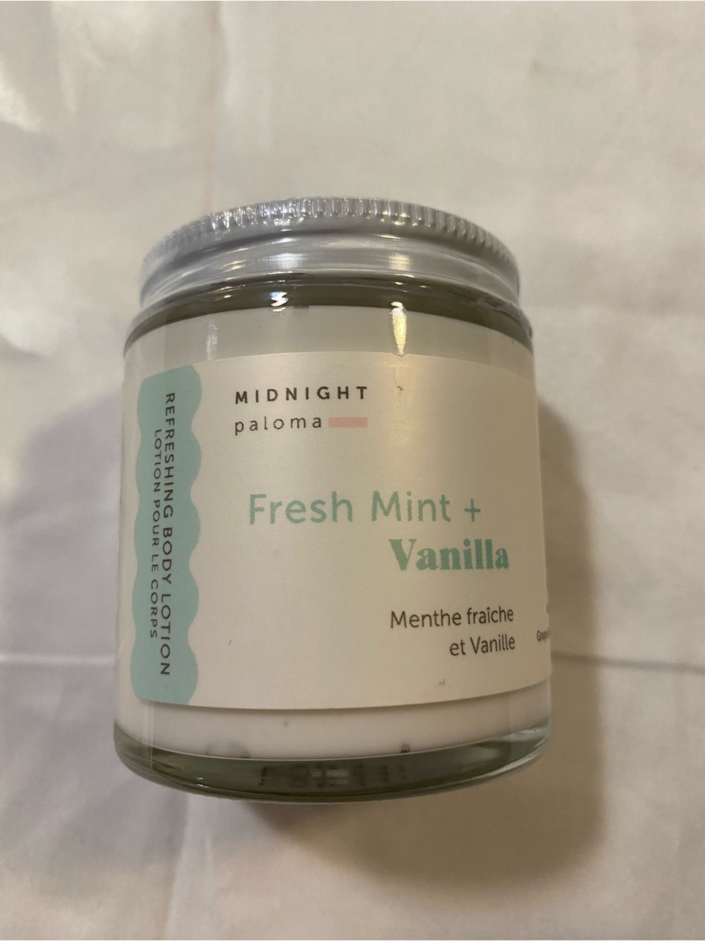 Fresh Mint + Vanilla Body Lotion - Mint & Cream